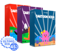 Cartoon Kids 2 em 1 - Pinte e Cola!
