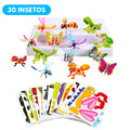 Bichinhos de Montar - Mini Quebra-Cabeça 3D