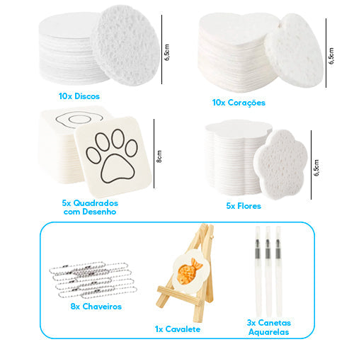 Esponja 3D - Seu Desenho Em Relevo