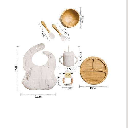 Conjunto Alimentação Bambu - Kit Completo (7 Peças)