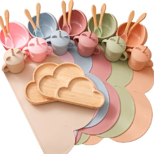 Conjunto Alimentação Nuvem Bambu - Kit Completo (6 Peças)